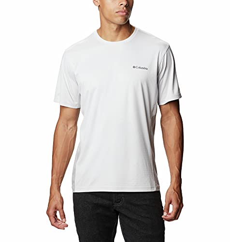 Columbia Men’s Zero Ice Cirro-Cool Short Sleeve Shirt, Nimbus Grey/Nimbus Grey Heather, Medium