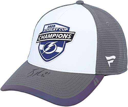 Brayden Point Tampa Bay Lightning 2020 Stanley Cup Champions Autographed Locker Room Cap – Autographed NHL Hats