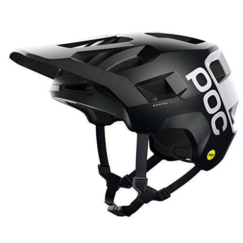 POC, Kortal Race MIPS MTB Bike Helmet for Trail and Enduro, Uranium Black Matt/Hydrogen White, Medium/Large