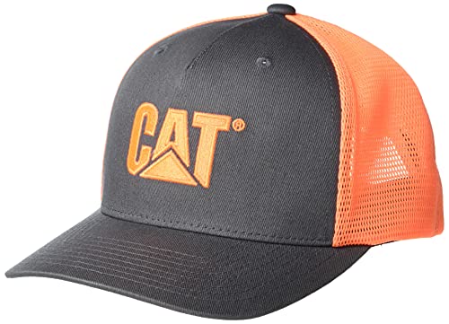 Caterpillar Men’s MESH Cap, HI-VIS Orange, One Size