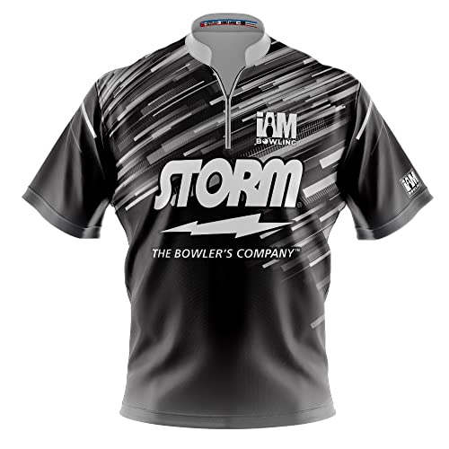 Logo Infusion Dye-Sublimated Bowling Jersey (Sash Collar) – I AM Bowling Fun Design 2006-ST – Storm (Men’s XL)