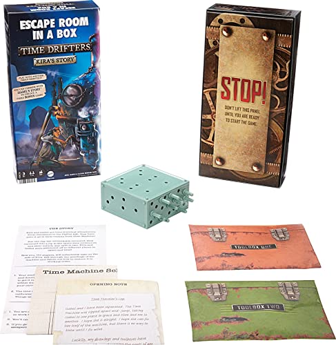 Escape Room in A Box: TIME Drifters KIRA’s Story Party Game for 1 to 4 Players with Clues & Puzzles, Combine with Kira’s Story for Remote Play, Gift for for 13 Year Olds & Up
