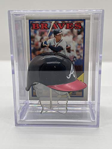 Atlanta Braves Batting mini Helmet Shadowbox w/Dale Murphy card