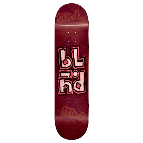 Blind OG Stacked Stamp RHM Skateboard Deck – Red – 8.00″