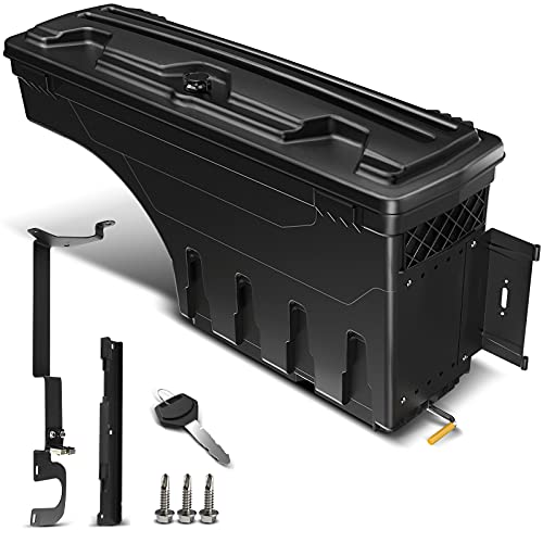 A-Premium Lockable Truck Bed Storage Box Case Tool Box Compatible with Ford Ranger 2019 2020 2021 Right Passenger Side