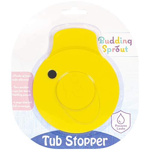 Budding Sprout Ducky Bath Tub Stopper Drain Cover. Universal Fit, Made of Food Safe Silicone. Cute Design for Toddlers and Children of All Ages