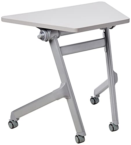 Safco Products Learn Nesting Trapezoid Desk, Small Corner Desk for Classrooms & Custom Classroom Layouts (Pebble Gray)