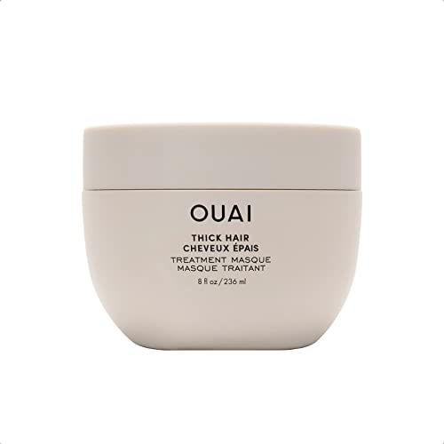 OUAI Treatment Masque. Repair and Restore Hair with the Deeply Moisturizing Hair Masque. Leave Hair Feeling Soft, Smooth and Strong. Free from Parabens and Phthalates (8 fl oz) (NEW – THICK)