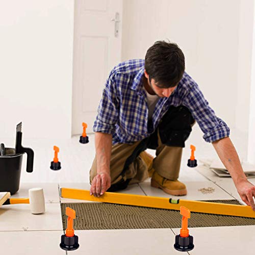 Tile Leveling System 1/16″ Kit, 200 PCS Tile Leveler Spacers,1000 PCS 1/12″ Tile Spacers, 8 Wrench and 200 PCS 1/16″ Replaceable Steel Pins Tile Tools Installation for Walls Flooring Ceramic | The Storepaperoomates Retail Market - Fast Affordable Shopping