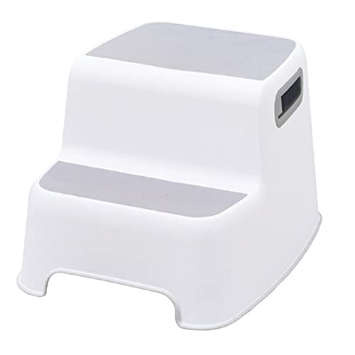 Ubbi Wide 2 Step Stool for Kids, Toddler Stool for Toilet Potty Training, Slip Resistant Soft Grip for Safety