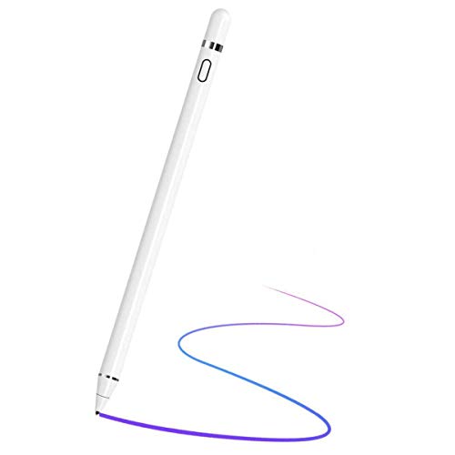 Stylus Pens for Touch Screens, Active Digital Pencil Compatible with iPad/iPad Pro/Air/Mini/iPhone/Other Tablet Drawing&Writing (White)