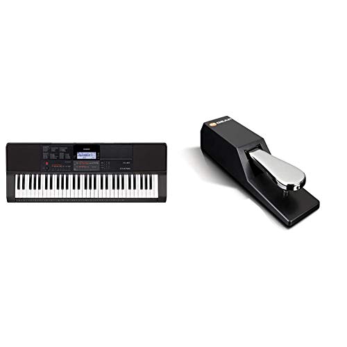 Casio CT-X700 61-Key Portable Keyboard and M-Audio SP-2 – Universal Sustain Pedal with Piano Style Action For MIDI Keyboards, Digital Pianos & More