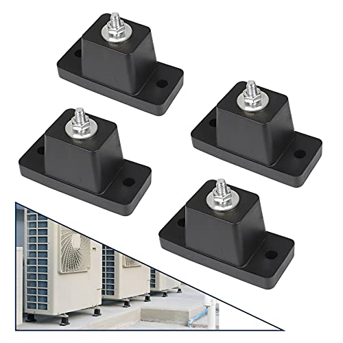 Pearwow Anti-Vibration Rubber Pads,4 Pack Air Conditioner Mounting Bracket Shock Absorbing Pads for Ductless Mini Split AC Condenser Units