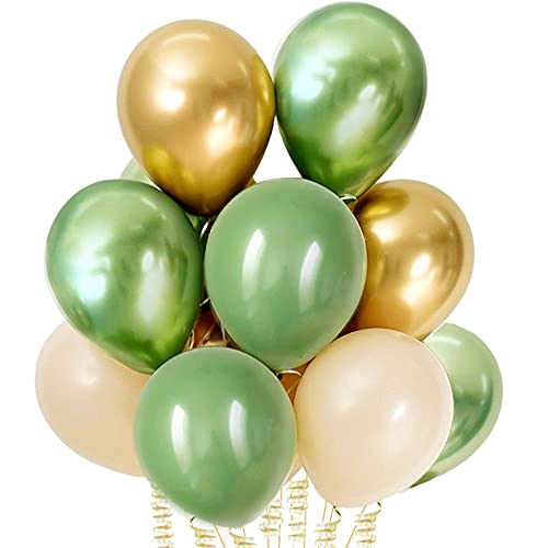 Sage Balloons Matte Olive Green Cream Nude Neutral Garland Kit Arch Baby Shower Party Decorations Decor 10 Inch 12 Inch