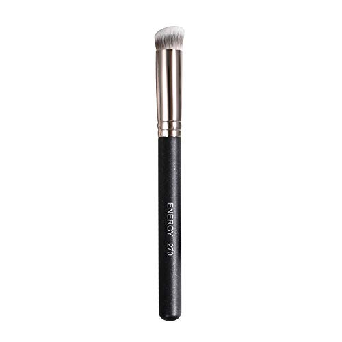 ENERGY Concealer Brush Under Eye Mini Angled Flat Top Kabuki Nose Contour Brush for Concealing Blending Setting Buffing with Powder Liquid Cream Cosmetic Pro Small Makeup Foundation brushes 270