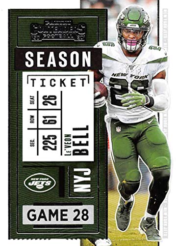 Football NFL 2020 Panini Contenders Season Ticket #33 Le’Veon Bell NM Near Mint NY Jets