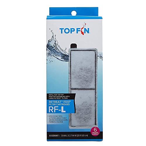 Top Fin Retreat RF-L Filter Cartridges 6-Ct