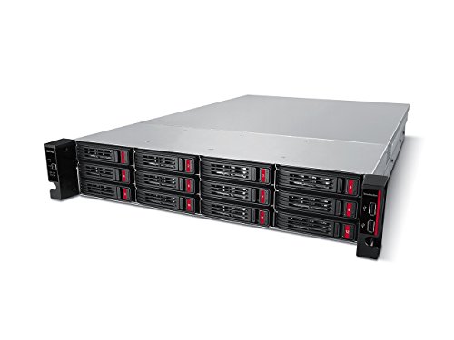 BUFFALO TeraStation 51210RH Rackmount NAS 64TB (4x16TB) with HDD NAS Hard Drives Included 10GbE / 12 Bay/RAID/iSCSI/Storage Server/NAS Server/NAS Storage/Network Storage/File Server