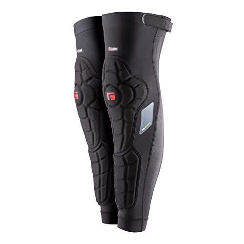 G-Form Pro-Rugged MTB Knee-Shin Guards – Knee Support for Women and Men – Black, Adult Large (1 Pair)