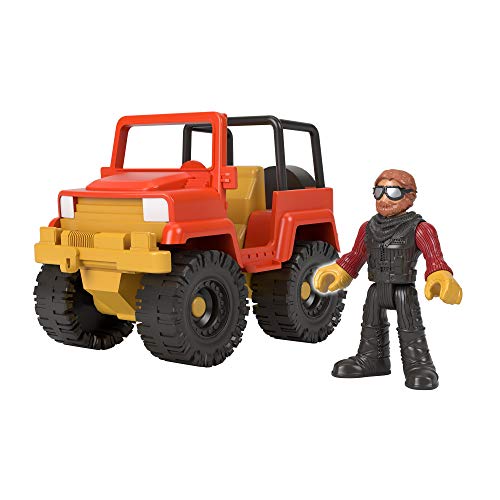 Fisher-Price Imaginext Off-Road Racer, Push-Along Vehicle and Character Figure Set for Preschool Kids Ages 3-8 Years