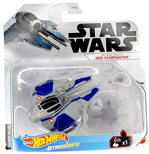 Hot Wheels Star Wars Starships OBI-WAN Kenobi’s Jedi Fighter Die Cast Vehicle