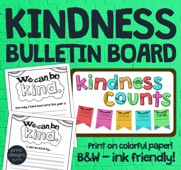 Kindness Classroom Bulletin Board Activity