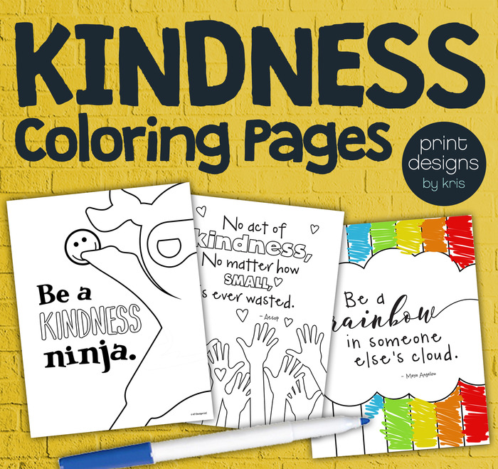 Kindness Classroom Coloring Pages • Positive Coloring • Kindness & Helpfulness | The Storepaperoomates Retail Market - Fast Affordable Shopping