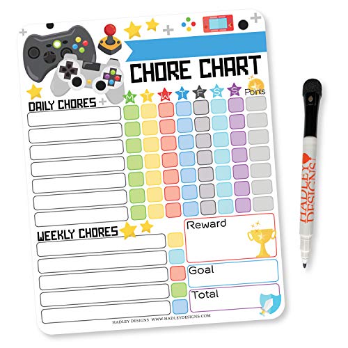 Video Games Kids Chore Chart Magnetic, Reward Chart for Kids, Good Behavior Chart for Kids at Home, My Responsibility Chart for Kids, Magnetic Reward Chart for Kids Behavior, Chore Chart for One Child