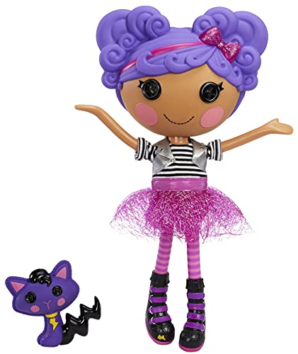 Lalaloopsy Doll- Storm E. Sky and Cool Cat, 13″ Rocker Musician Doll with Purple Hair, Pink/Black Outfit & Accessories, Reusable House Playset- Gifts for Kids, Toys for Girls Ages 3 4 5+ to 103 Years