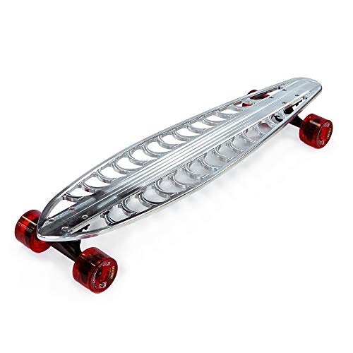 UTV INC 36 inches Billet Aluminum CNC Machined Longboard Skate Board Complete