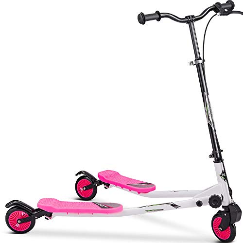SQQ Children’s Foldable Scooter Push Drift with Adjustable Handle,Delivery only Takes 3-7 Working Days.