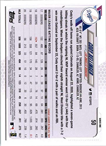 2021 Topps #50 Cody Bellinger NM-MT Los Angeles Dodgers Baseball | The Storepaperoomates Retail Market - Fast Affordable Shopping