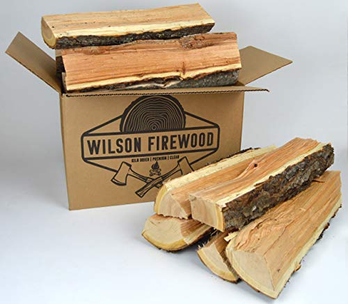 Wilson Cherry Split Firewood – Seasoned Natural Kiln Dried Fireplace, Fire Pit, Bonfire Logs
