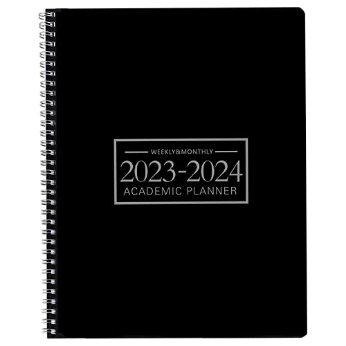 Office Planner Jan 2023- Dec 2024 Monthly Calendar Planner – 9 × 11 Time Management Personal Planner Hard PVC Cover with Spiral Bound