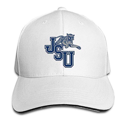 Jackson State University Logo Peaked Cap Sports Cap Baseball Cap Fashion Cap White