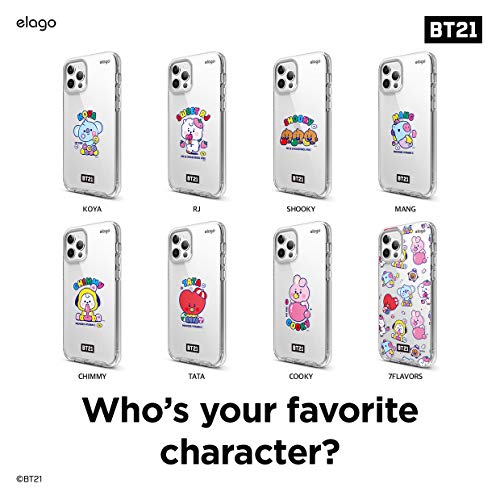elago BT21 Hybrid Case Compatible with iPhone 12, Compatible with iPhone 12 Pro 6.1 Inch, Durable Full Body Protection, Raised Lip (Screen & Camera Protection) [Official Merchandise] [7 Flavors] | The Storepaperoomates Retail Market - Fast Affordable Shopping