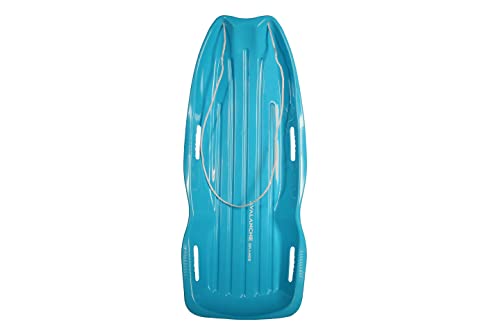 Avalanche Brands | 48″ Sprinter Snow Sled with Rope & Handles | Ice Blue | Fit for 2 Riders