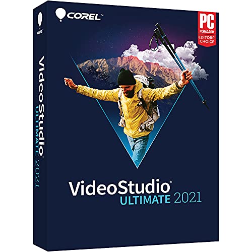Corel VideoStudio Ultimate 2021 | Video Editing Software with Hundreds of Premium Effects | Slideshow Maker, Screen Recorder, DVD Burner [PC Disc] [Old Version]