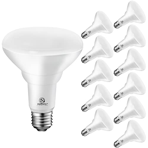 Energetic 12 Pack LED Flood Light Bulbs, 900LM, 11W=75W, Dimmable BR30 LED Bulbs, Soft White 2700K, E26 Base, UL Listed, Damp Rated, UL Listed,