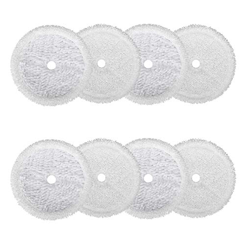 MATFORCA 8 Pack Mop Pads Compatible with Bissell 3115 SpinWave R5 Hard Floor Expert Wet and Dry Robot Vacuum.(4 Pack Scrubby Mop Pads and 4 Pack Soft Mop Pads)