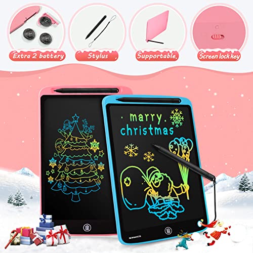 LCD Writing Tablet, 2 Pack 10 Inch Colorful Doodle Board Drawing Pad for Kids, Erasable Electronic Painting Pads, Learning Educational Easter Toy Gift for Age 3 4 5 6 7 8 Year Old Girls Boys Toddlers | The Storepaperoomates Retail Market - Fast Affordable Shopping