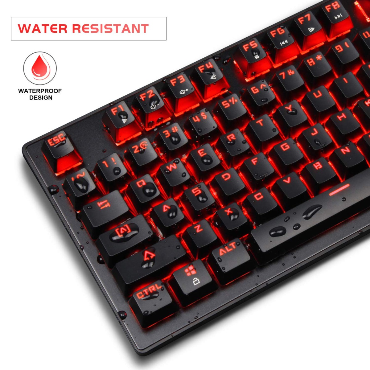 Anivia 87 Keys Mechanical Gaming Keyboard, 80% Compact USB Wired Mechanical Keyboard with Red Backlit & Blue Switch, Hot Swappable Gaming Keyboard for Gaming and Work – Black | The Storepaperoomates Retail Market - Fast Affordable Shopping