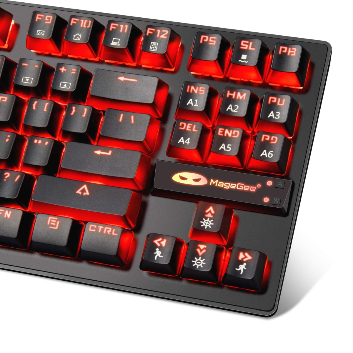 Anivia 87 Keys Mechanical Gaming Keyboard, 80% Compact USB Wired Mechanical Keyboard with Red Backlit & Blue Switch, Hot Swappable Gaming Keyboard for Gaming and Work – Black | The Storepaperoomates Retail Market - Fast Affordable Shopping