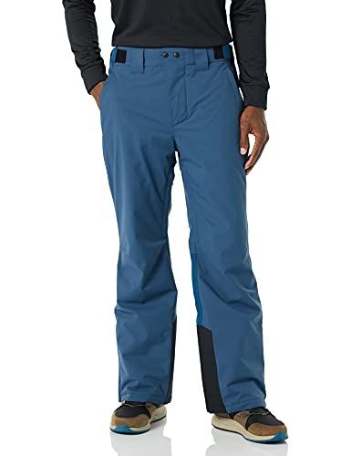 Amazon Essentials Men’s Waterproof Insulated Ski Pant, Teal Blue, Color Block, Medium