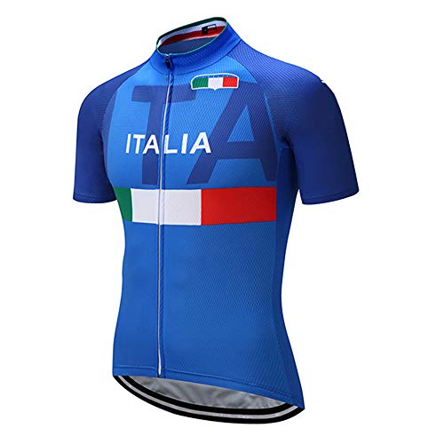 Miloto Cycling Jerseys Team Bike Shirts Men Biking Tops Short Sleeve Clothing（Medium）