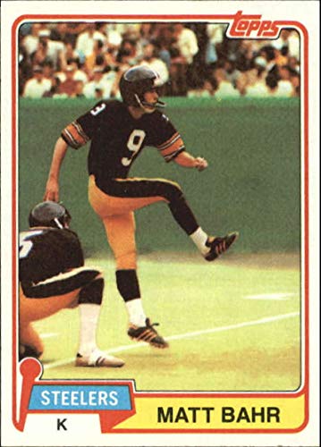 1981 Topps #416 Matt Bahr Steelers NFL Football Card NM-MT