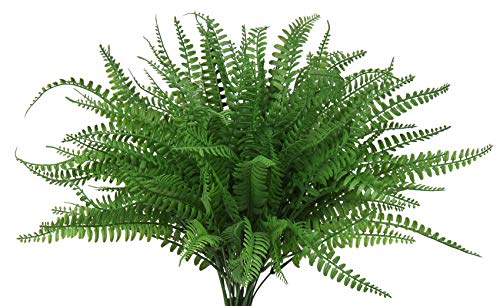 PLANT Artificial Boston Fern Bushes Fake Greenery Shrubs Branches for for Decor Home Indoor Outdoor Garden 4pcs