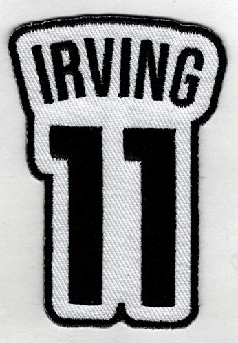KYRIE IRVING No. 11 Patch – Brooklyn Basketball Jersey Number Embroidered DIY Sew or Iron-On Patch
