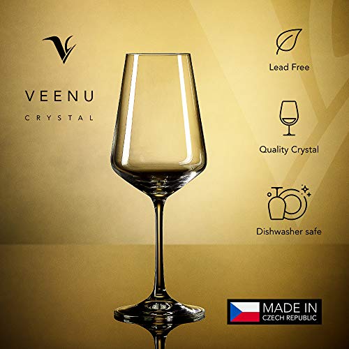Red Wine Glasses (Set of 6)|Elegant Crystal Clear Wine Stemware | Suitable To Be Used As Port Glasses for Red Wine And White Wine | International Tasting Glasses with Hard & Durable Clear White Glass| | The Storepaperoomates Retail Market - Fast Affordable Shopping