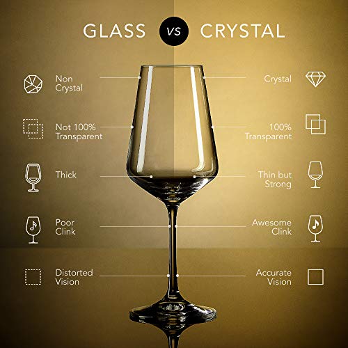 Red Wine Glasses (Set of 6)|Elegant Crystal Clear Wine Stemware | Suitable To Be Used As Port Glasses for Red Wine And White Wine | International Tasting Glasses with Hard & Durable Clear White Glass| | The Storepaperoomates Retail Market - Fast Affordable Shopping